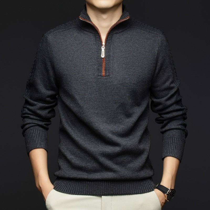 Lester Wool Quarter-Zip Sweater