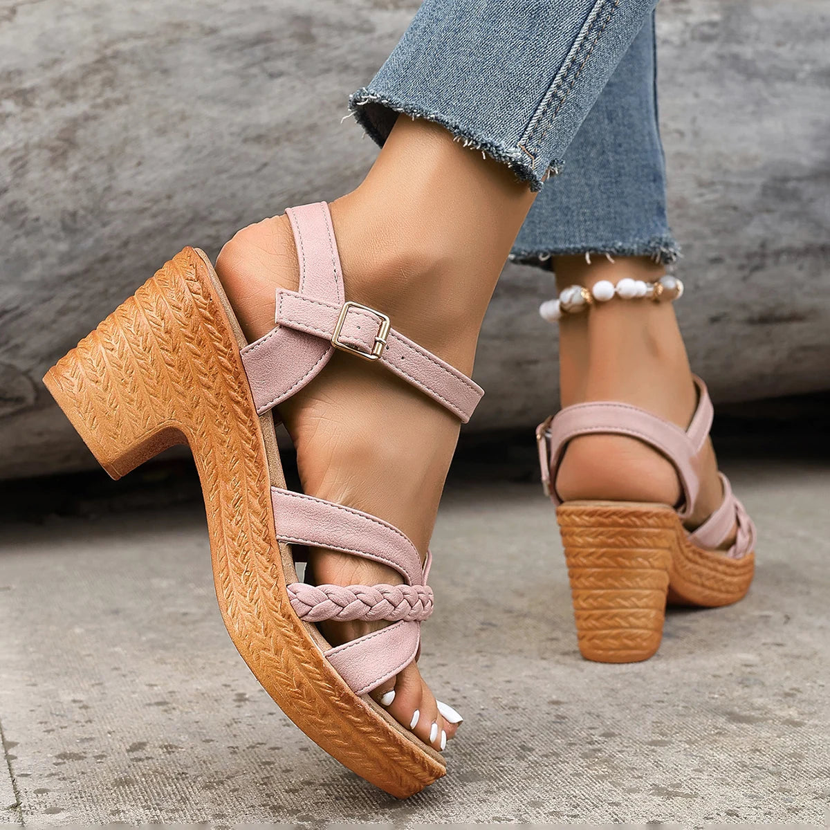 Giovanna Block Heel Sandal - Jack Hafford