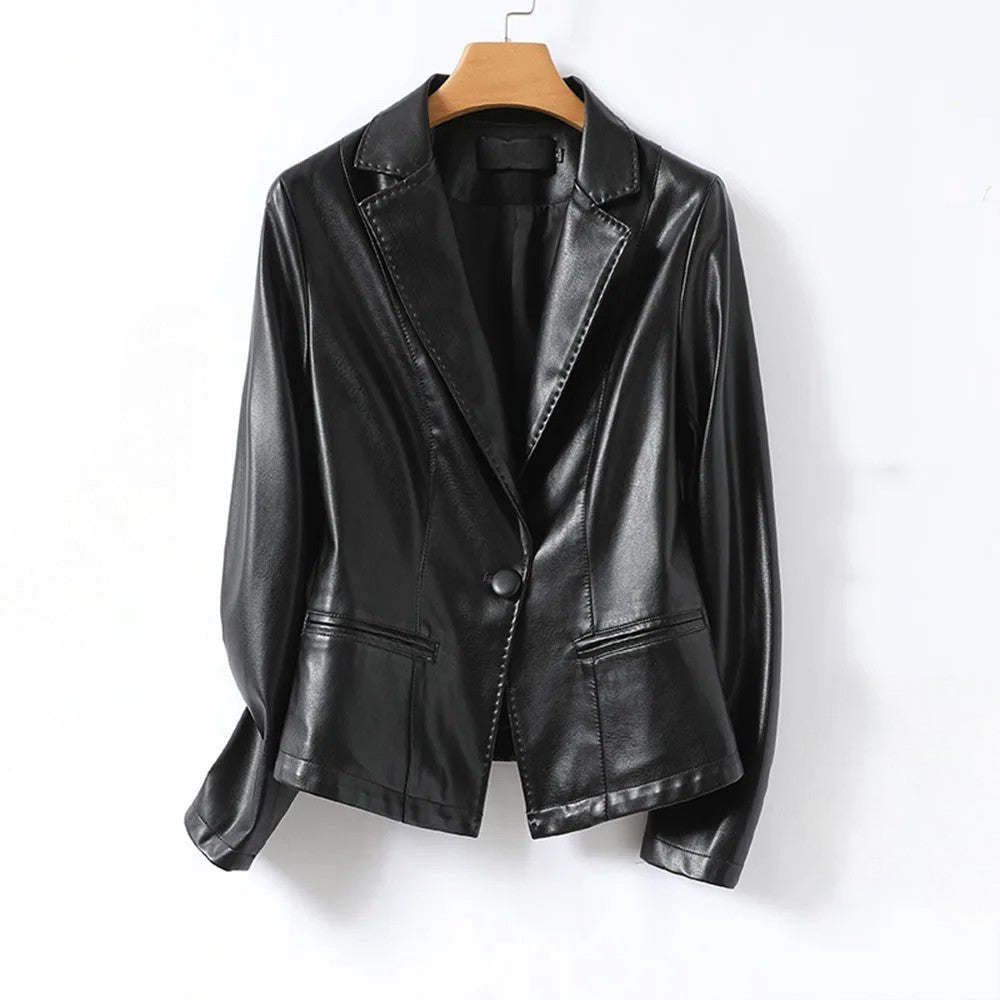 Vera Lambskin Leather Blazer - Jack Hafford
