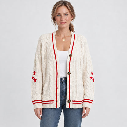 Staralyn Cable-Knit Cardigan