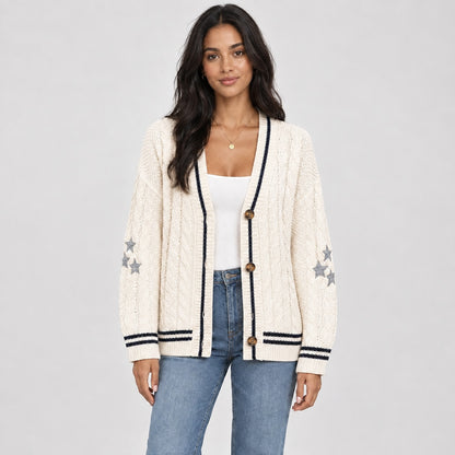 Staralyn Cable-Knit Cardigan