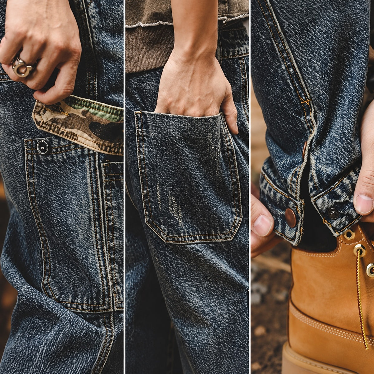 Brecklan Cotton Cargo Jeans