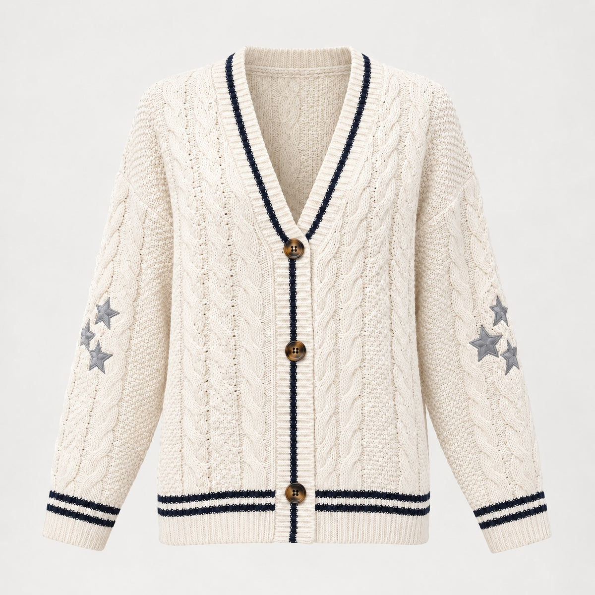 Staralyn Cable-Knit Cardigan