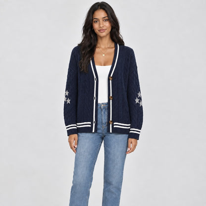 Staralyn Cable-Knit Cardigan