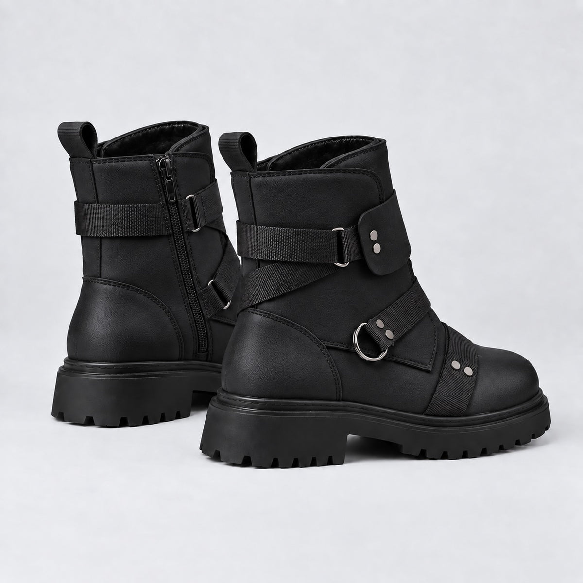 Axel Leather Combat Boots