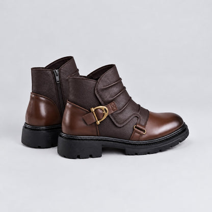 Tavron Leather Ankle Boots