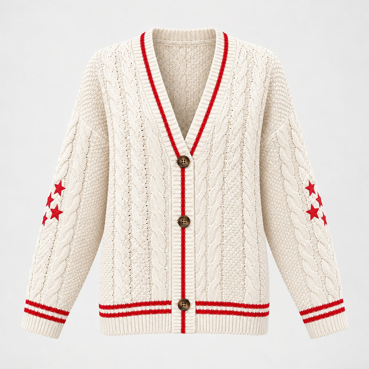 Staralyn Cable-Knit Cardigan