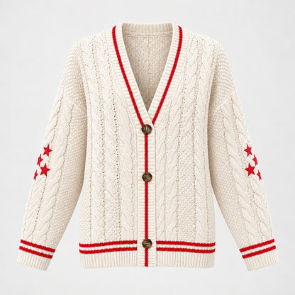 Staralyn Cable-Knit Cardigan