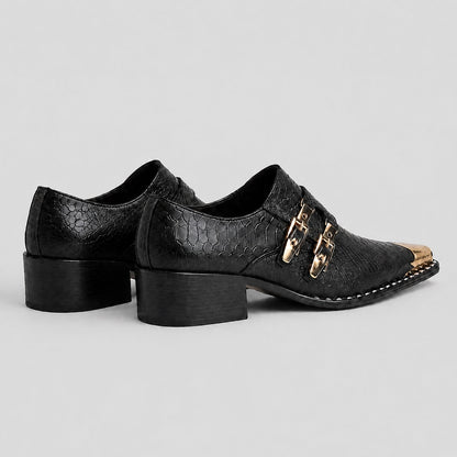 Damiano Croc Monk Strap Loafers