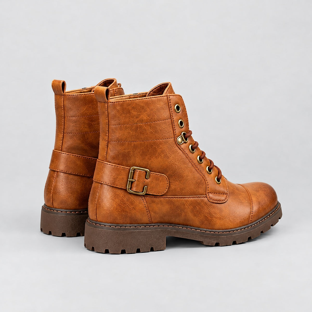 Acan Leather Combat Boots