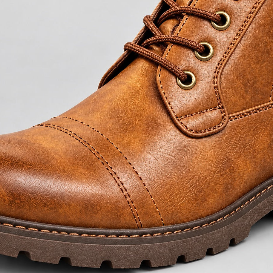 Acan Leather Combat Boots