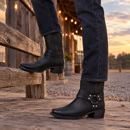 Rovarro Leather Western Boots