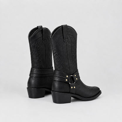 Rovarro Leather Western Boots