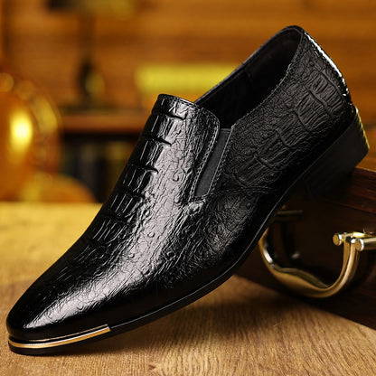 Brenaro Leather Slip-On Loafers