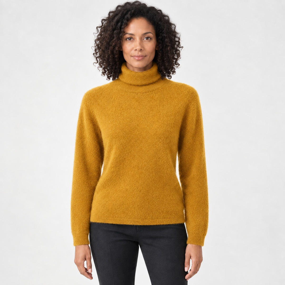 Nadine Cashmere Mock-Neck Sweater