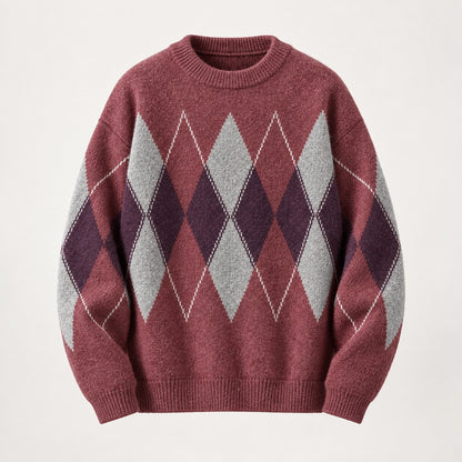 Calder Argyle Knit Sweater