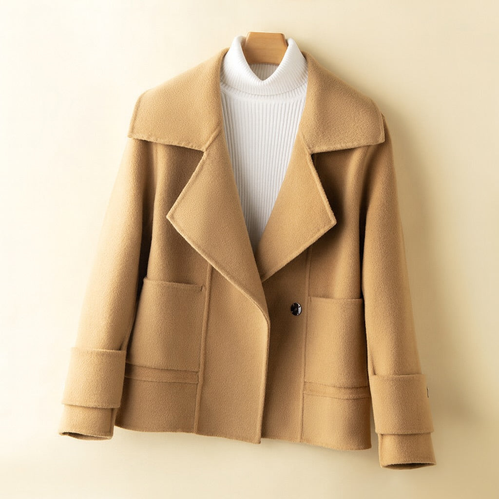 Sue Cropped Wool Coat