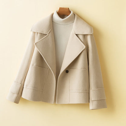 Sue Cropped Wool Coat