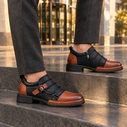Dorth Leather Monk Strap Shoes