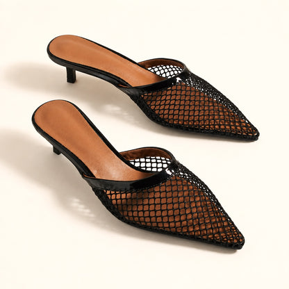 Maraci Mesh Pointed Toe Mule