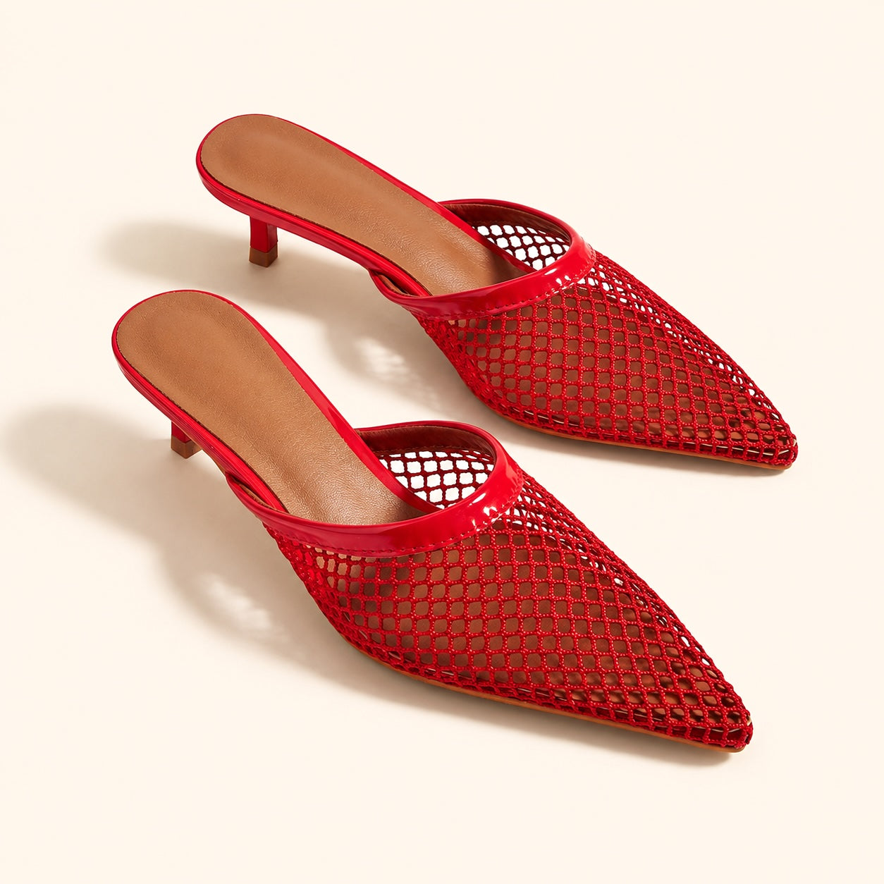 Maraci Mesh Pointed Toe Mule