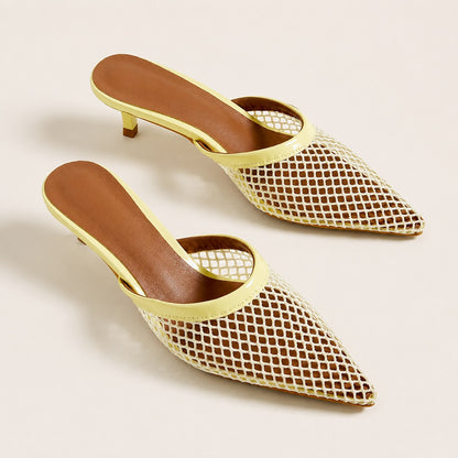 Maraci Mesh Pointed Toe Mule