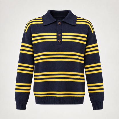 Lennise Striped Polo Sweater