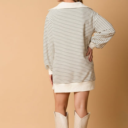 Lana Quarter-Zip Sweater Dress