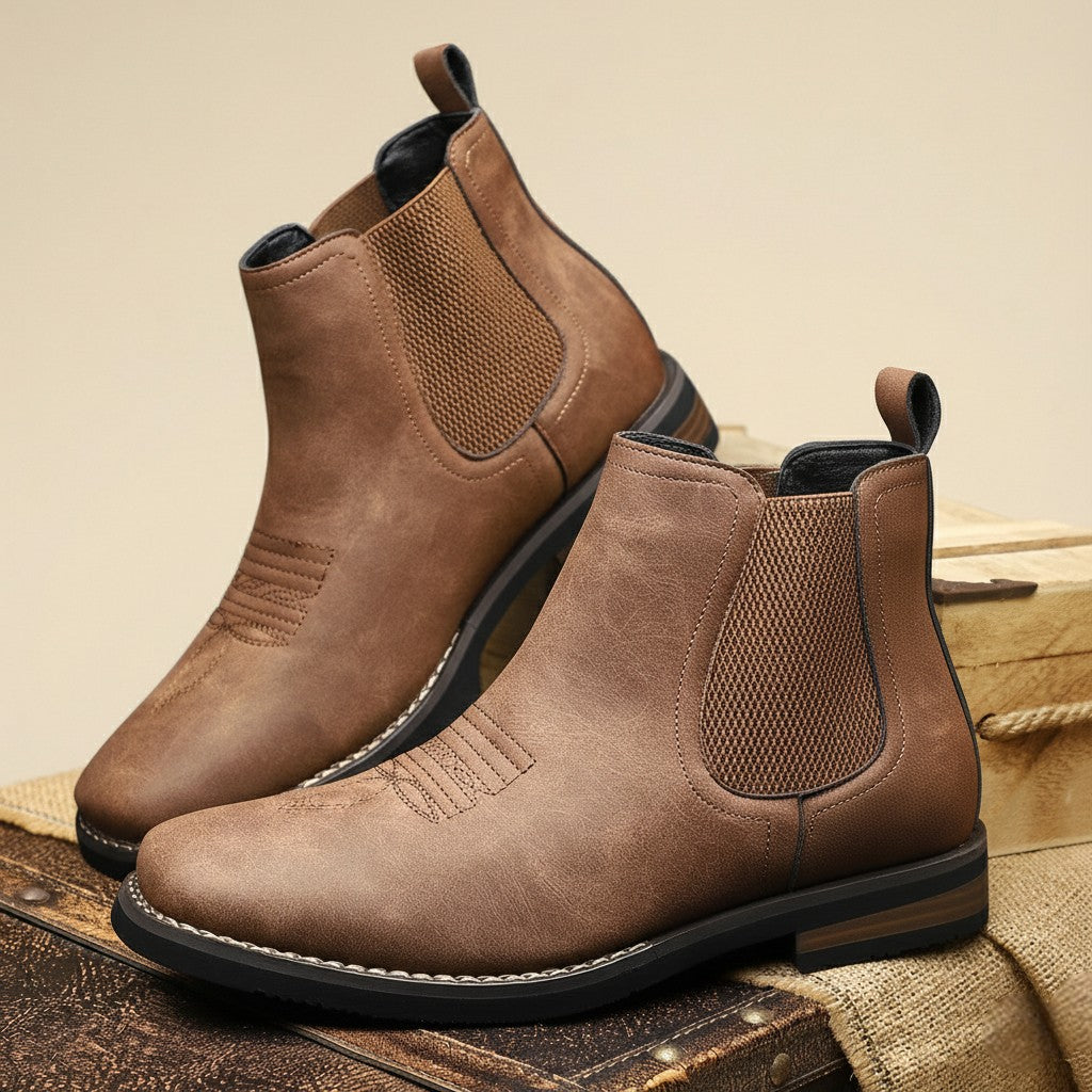 Isaac Leather Chelsea Boots