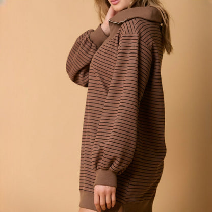 Lana Quarter-Zip Sweater Dress