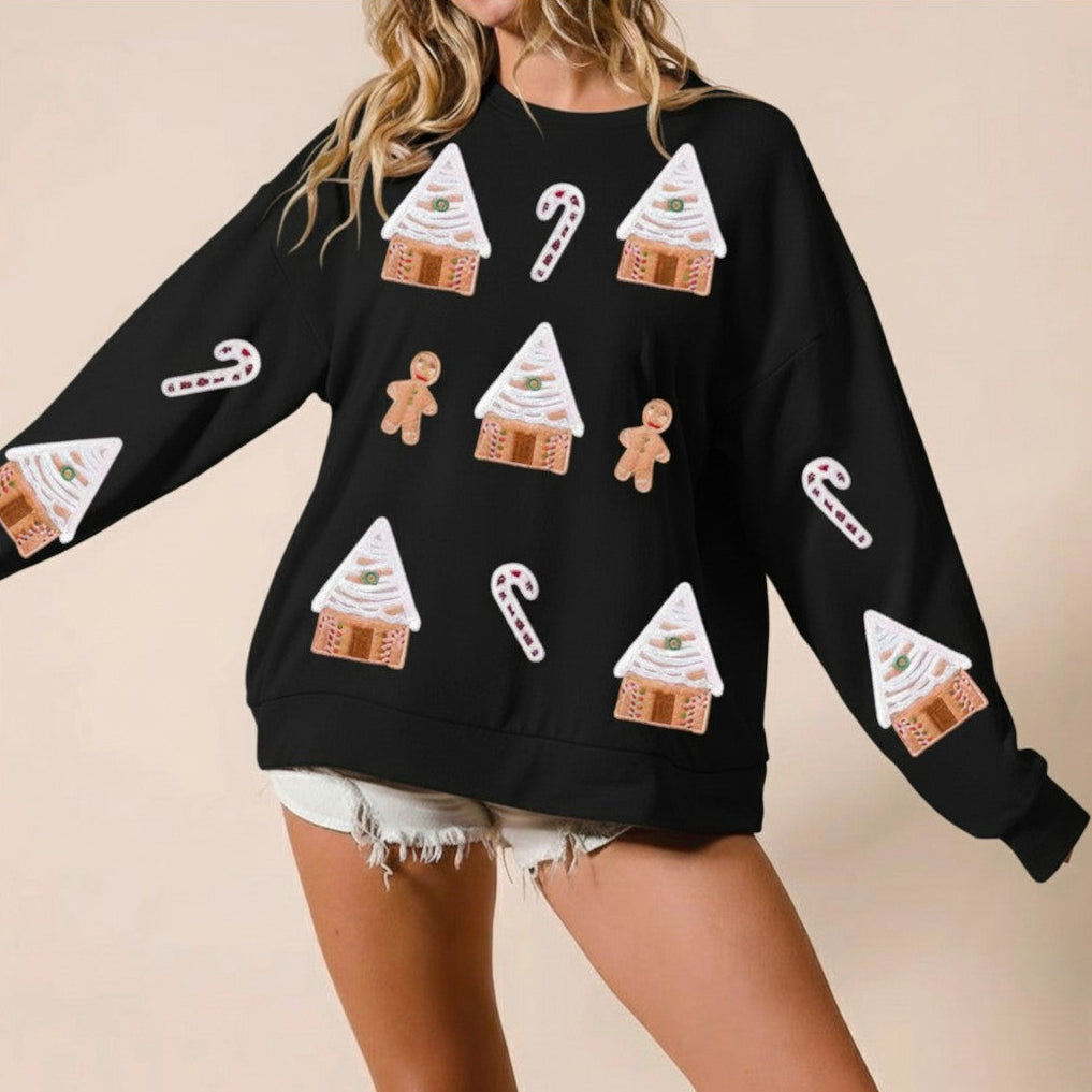 Gingerbread Village Ugly Christmas Sweater