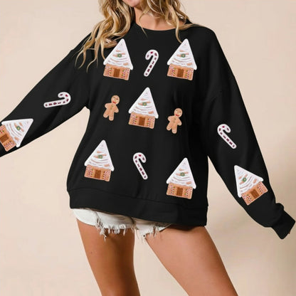 Gingerbread Village Ugly Christmas Sweater