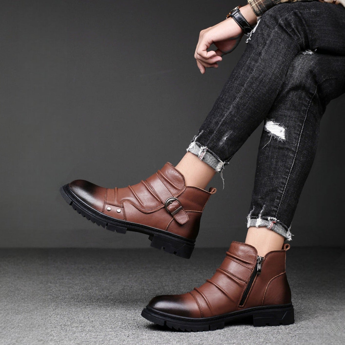 Cedrus Leather Boots