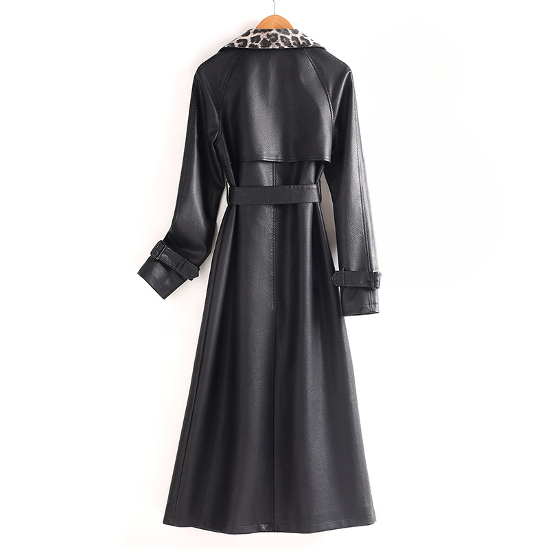 Selena Leather Trench Coat - Jack Hafford