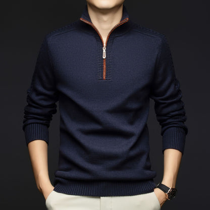 Lester Wool Quarter-Zip Sweater - Jack Hafford