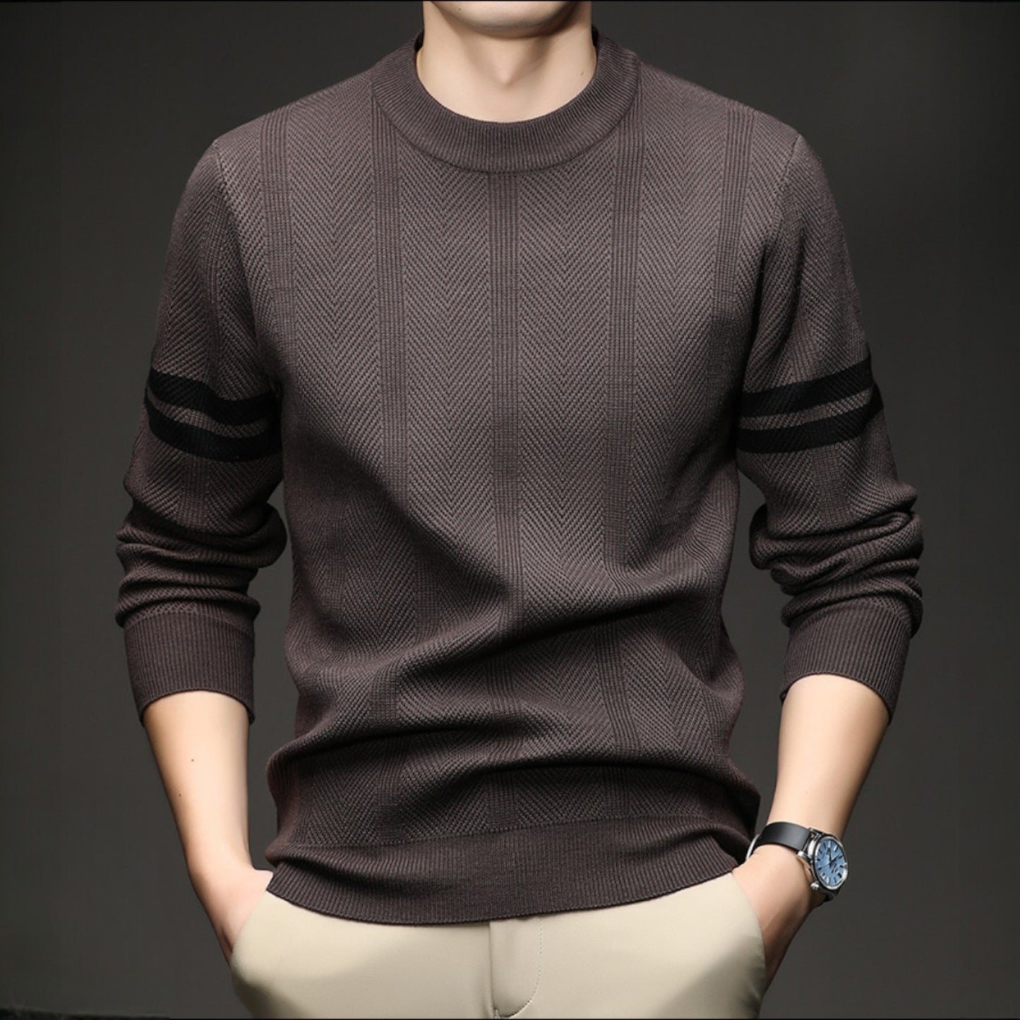 Leon Crewneck Knit Sweater - Jack Hafford