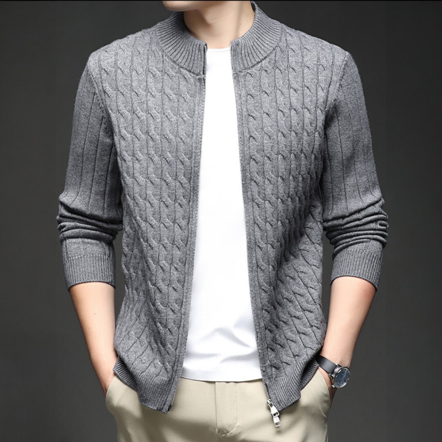 Ashford Wool Knit Cardigan