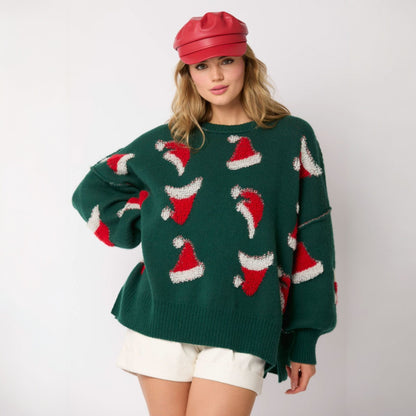 Santa Hat Ugly Christmas Sweater - Jack Hafford
