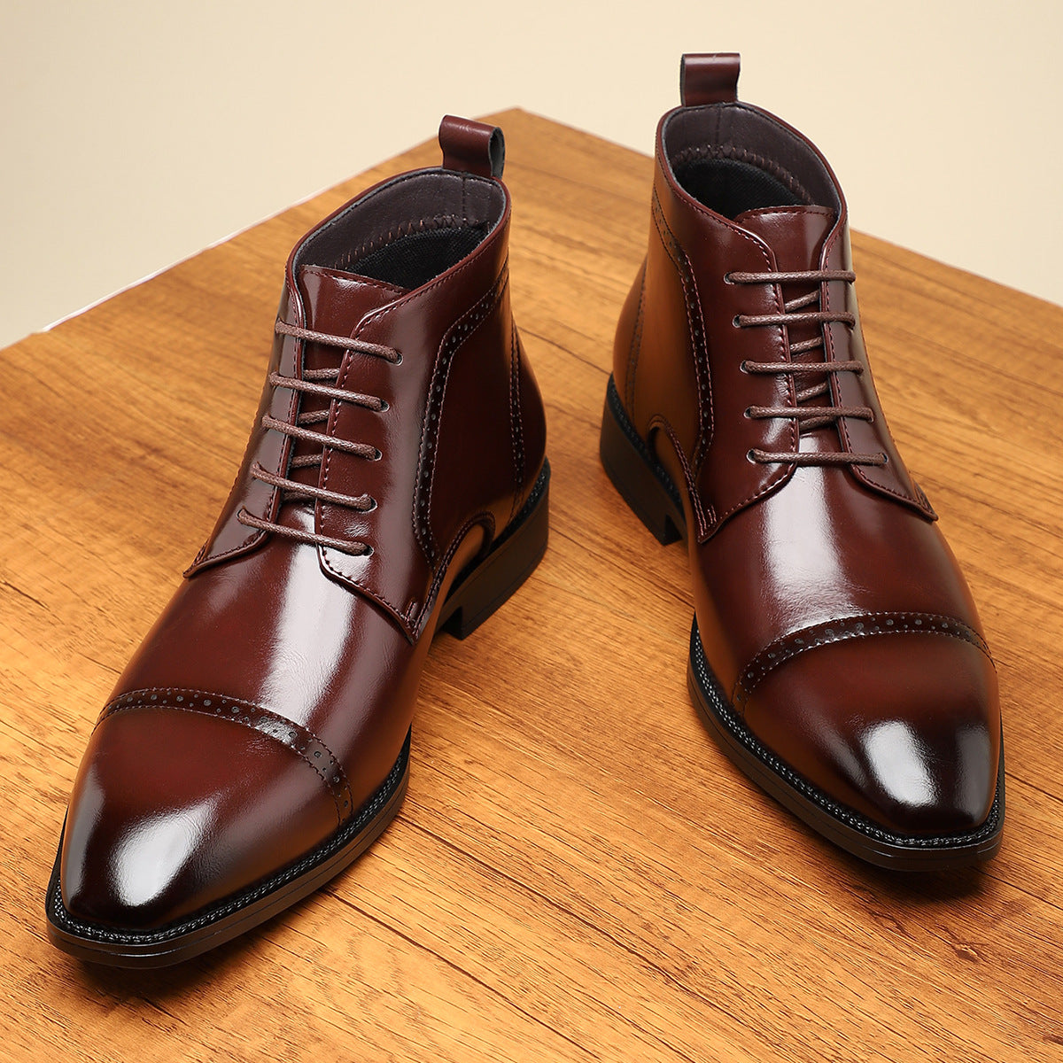 Edmund Leather Ankle Boots