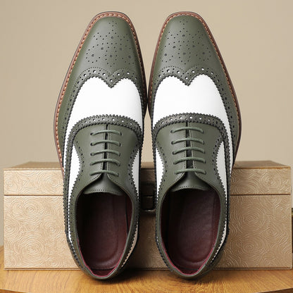 Duke Swing Two-Tone Wingtip Oxfords