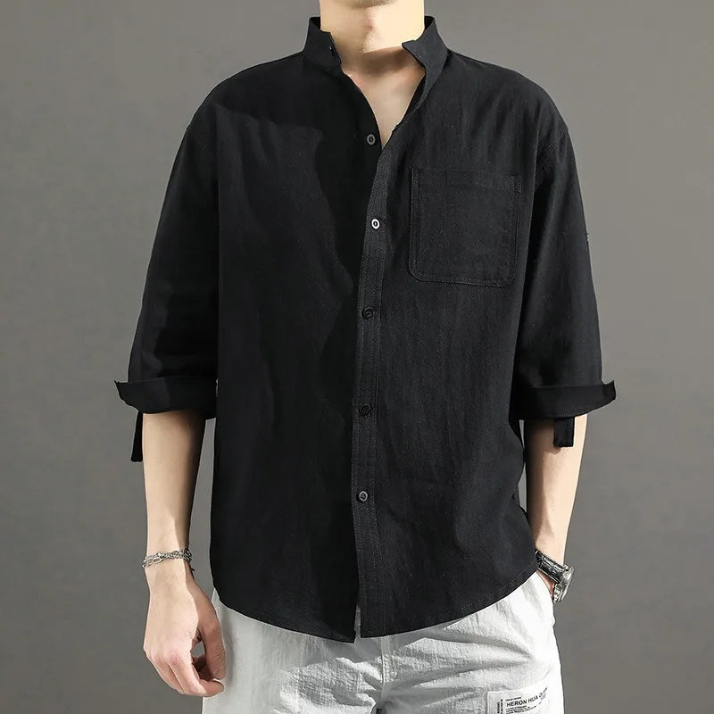Wesley Linen Blend Shirt - Jack Hafford