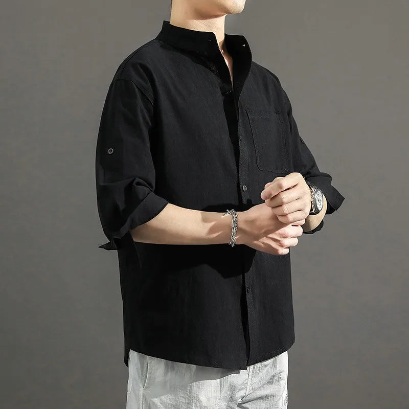 Wesley Linen Blend Shirt - Jack Hafford