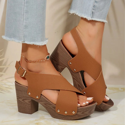 Milena Block Heel Sandal - Jack Hafford
