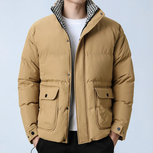 Lorenzo Grid Puffer Jacket