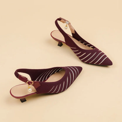 Alba Linea Kitten Heel Sandals