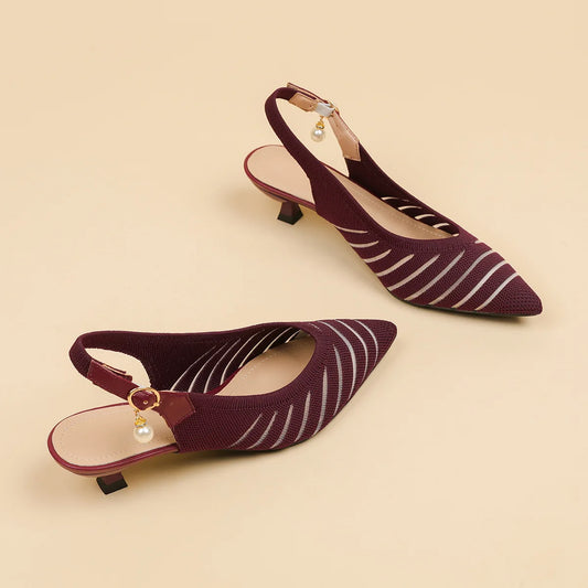 Alba Linea Kitten Heel Sandals