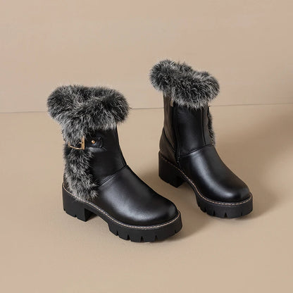 Zora Block-Heel Winter Boot - Jack Hafford