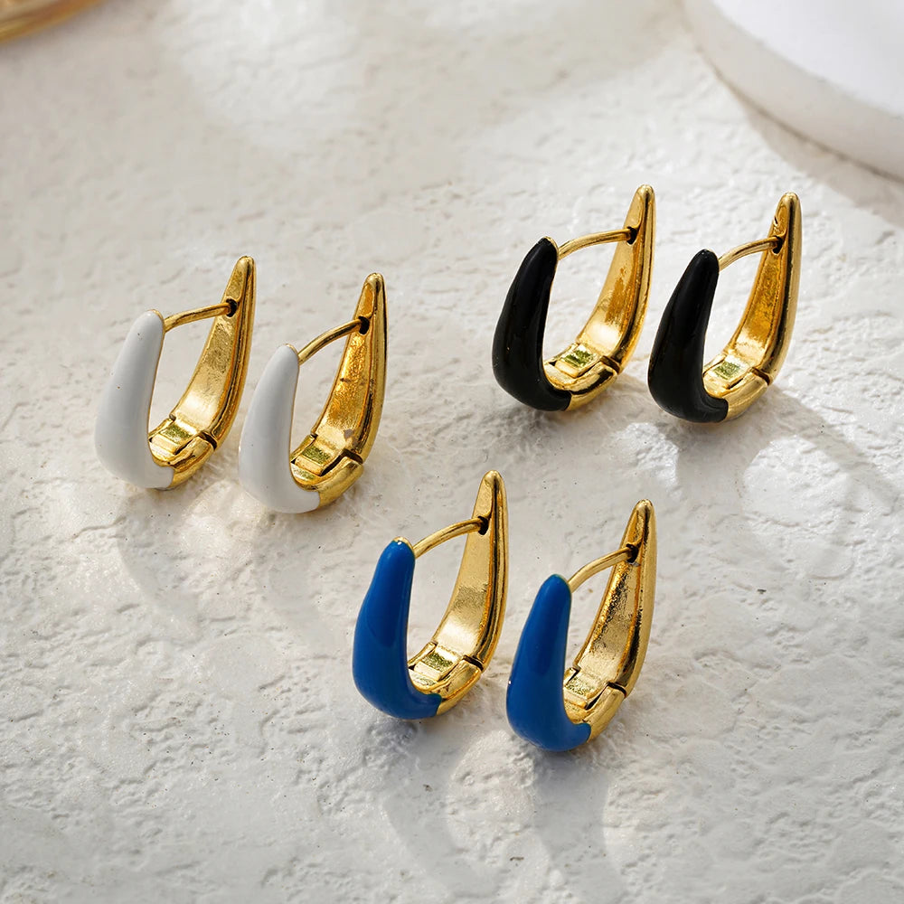 24.99 - 49.99 - 7.00, Make AI picture of model with the earring like Clara Glaze Hoop Earrings - Jack Hafford