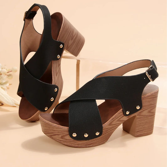 Milena Block Heel Sandal - Jack Hafford