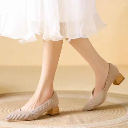 Coralia Low Heel Pumps - Jack Hafford